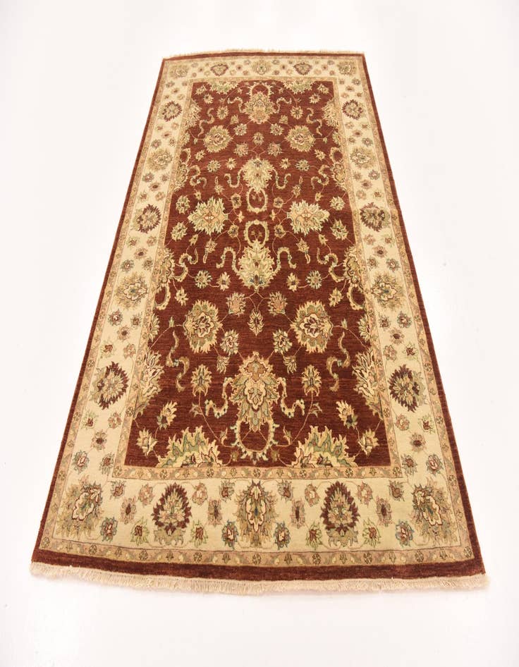 Detail image of  5' 6 x 8'  Hand Knotted Peshawar Ziegler Rug