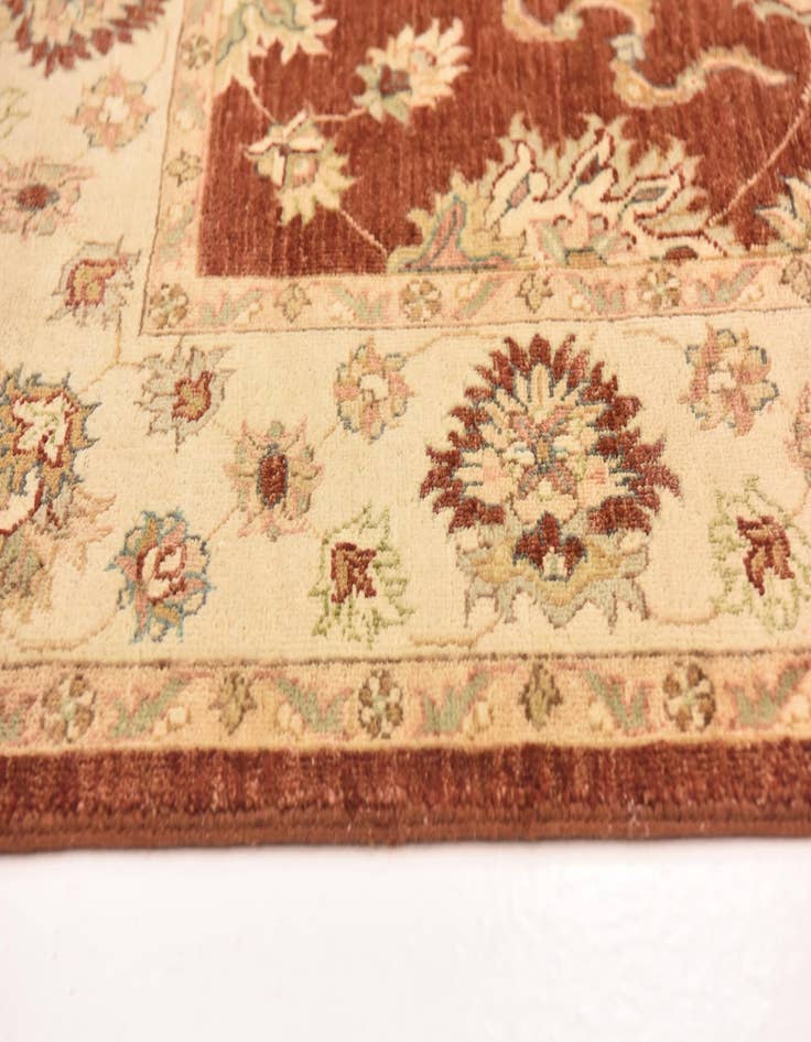 Detail image of  5' 6 x 8'  Hand Knotted Peshawar Ziegler Rug