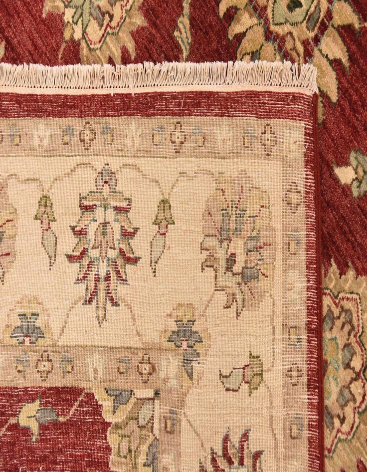 Detail image of  5' 7 x 8' 2  Hand Knotted Peshawar Ziegler Rug