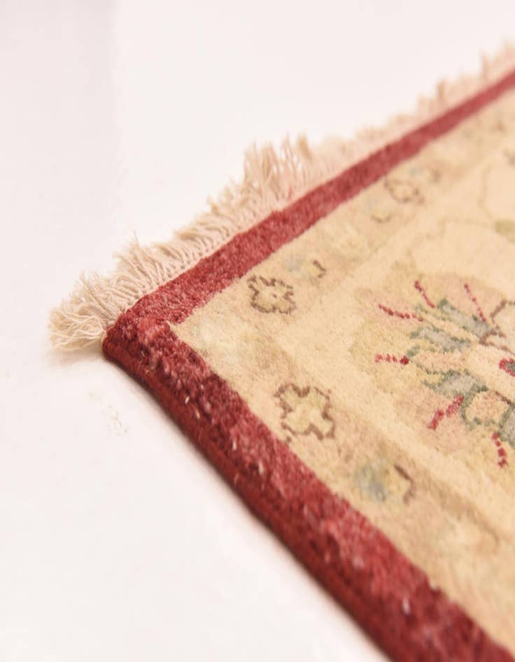 Detail image of  5' 7 x 8' 2  Hand Knotted Peshawar Ziegler Rug