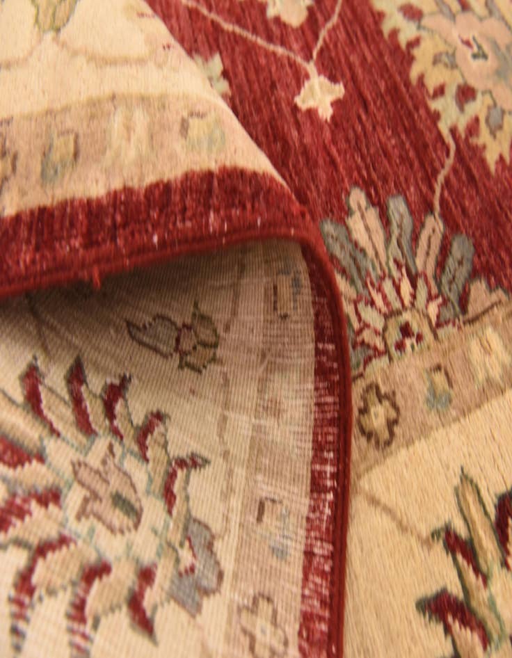 Detail image of  5' 7 x 8' 2  Hand Knotted Peshawar Ziegler Rug