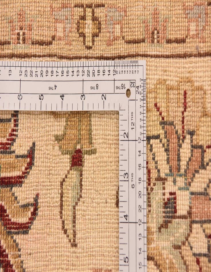 Detail image of  5' 7 x 8' 2  Hand Knotted Peshawar Ziegler Rug