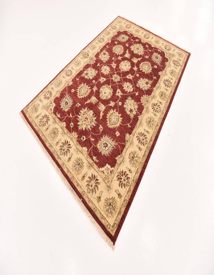 Detail image of  5' 7 x 8' 2  Hand Knotted Peshawar Ziegler Rug