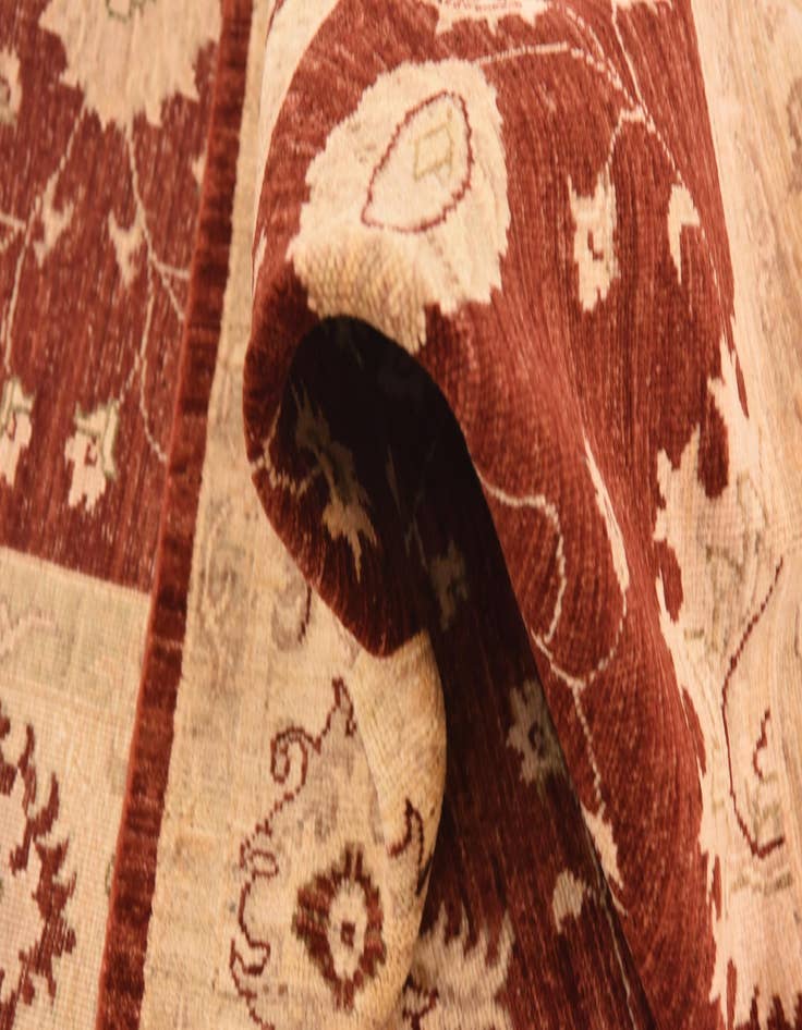 Detail image of  5' 8 x 7' 8  Hand Knotted Peshawar Ziegler Rug