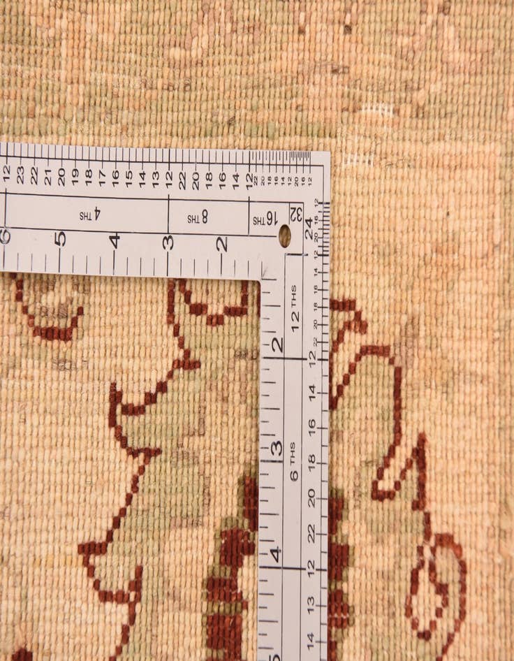 Detail image of  5' 8 x 7' 8  Hand Knotted Peshawar Ziegler Rug