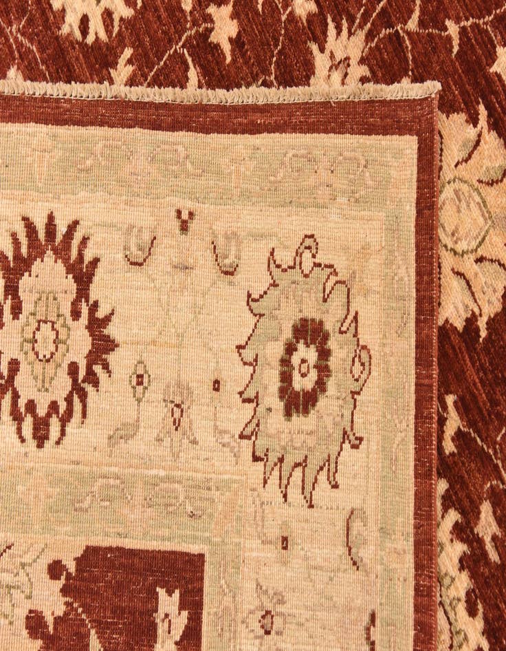 Detail image of  5' 8 x 7' 8  Hand Knotted Peshawar Ziegler Rug