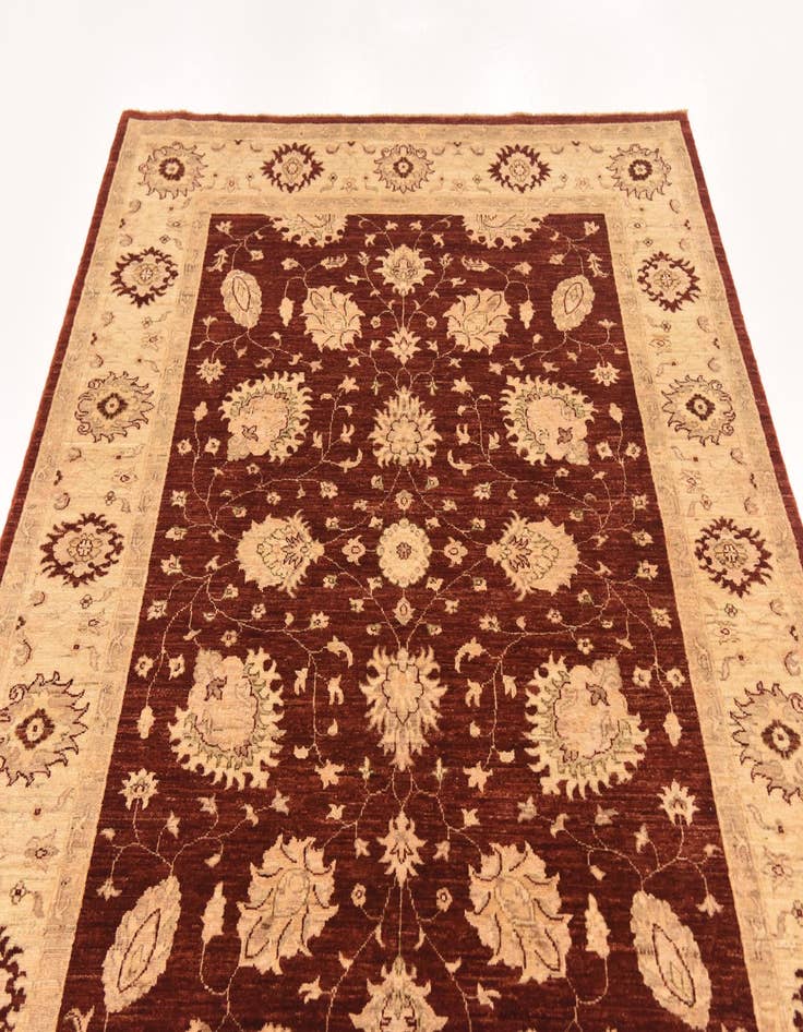 Detail image of  5' 8 x 7' 8  Hand Knotted Peshawar Ziegler Rug