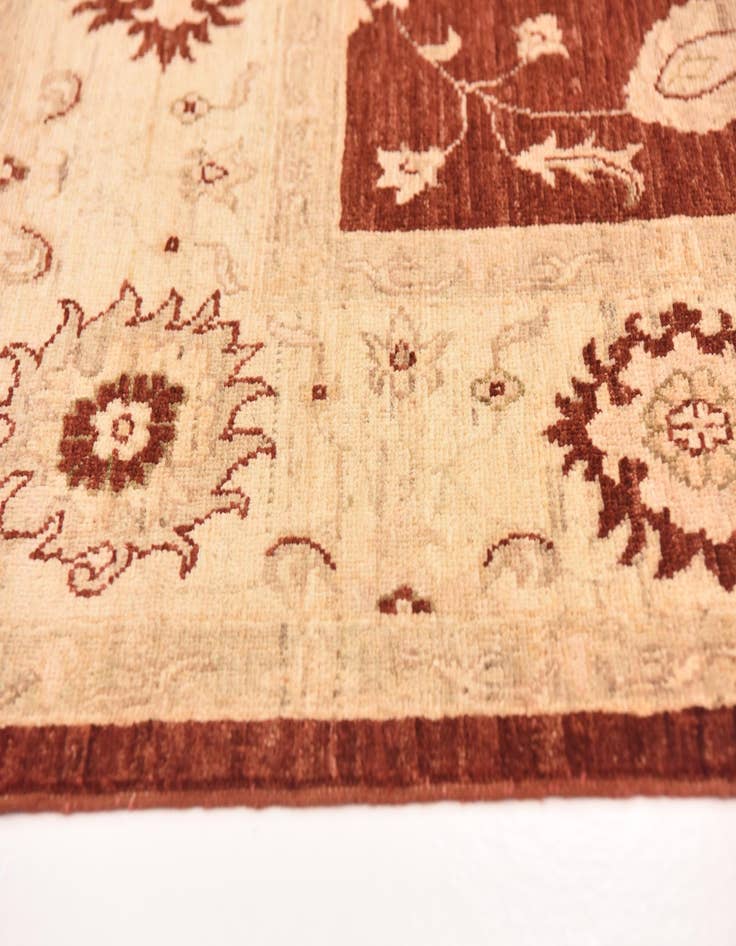 Detail image of  5' 8 x 7' 8  Hand Knotted Peshawar Ziegler Rug