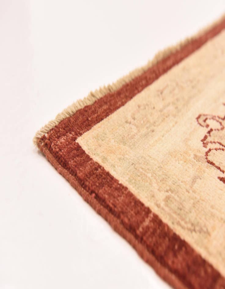 Detail image of  5' 8 x 7' 8  Hand Knotted Peshawar Ziegler Rug