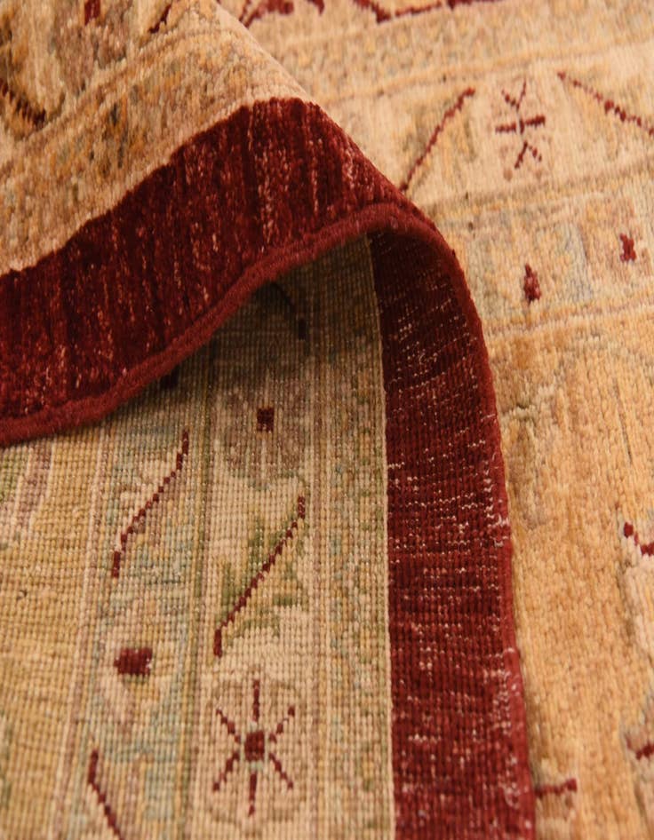 Detail image of  13' 5 x 17' 8  Hand Knotted Peshawar Ziegler Rug