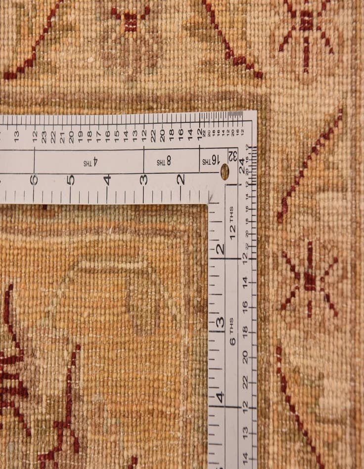 Detail image of  13' 5 x 17' 8  Hand Knotted Peshawar Ziegler Rug