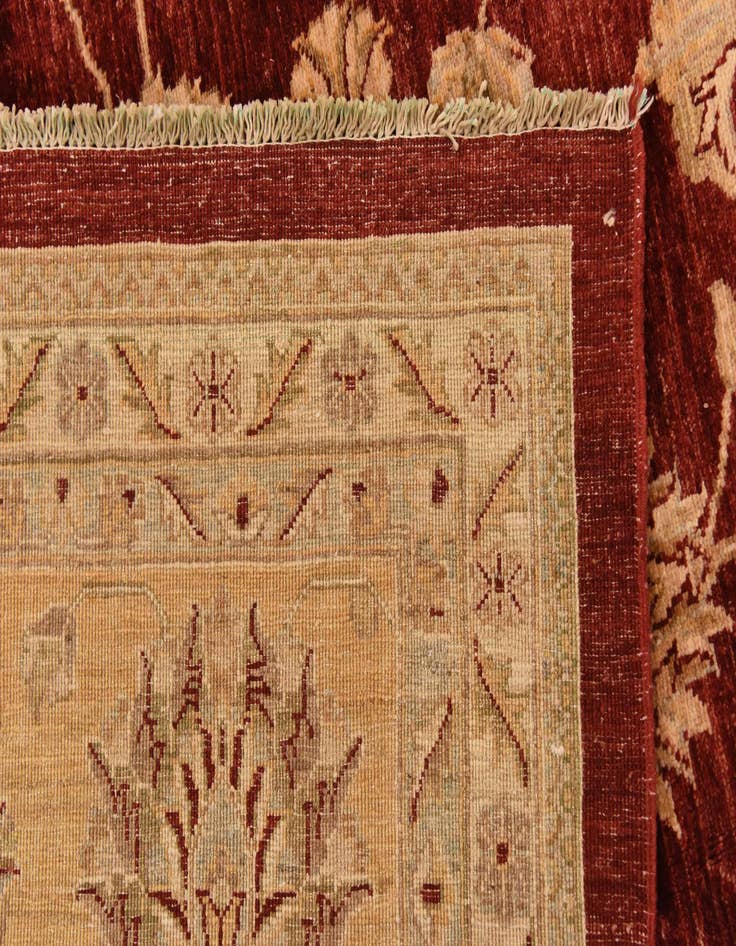Detail image of  13' 5 x 17' 8  Hand Knotted Peshawar Ziegler Rug