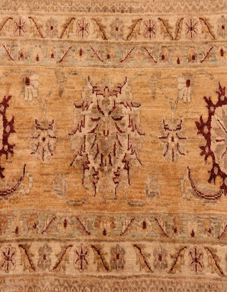 Detail image of  13' 5 x 17' 8  Hand Knotted Peshawar Ziegler Rug