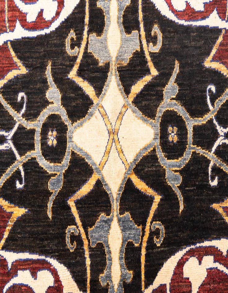 Detail image of  5' 8 x 7' 8  Hand Knotted Peshawar Ziegler Rug