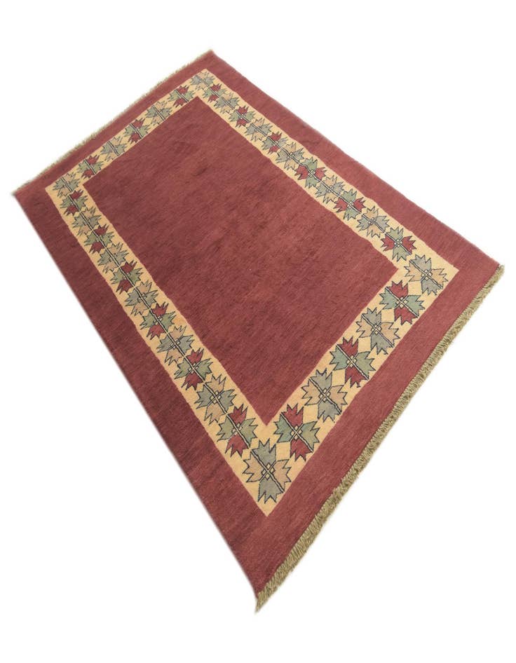 Detail image of  4' 1 x 6' 5  Hand Knotted Peshawar Ziegler Rug