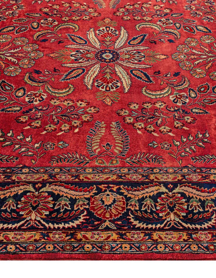 Detail image of  8' 2 x 10' 1  Hand Knotted Sarough Oriental Wool Rug