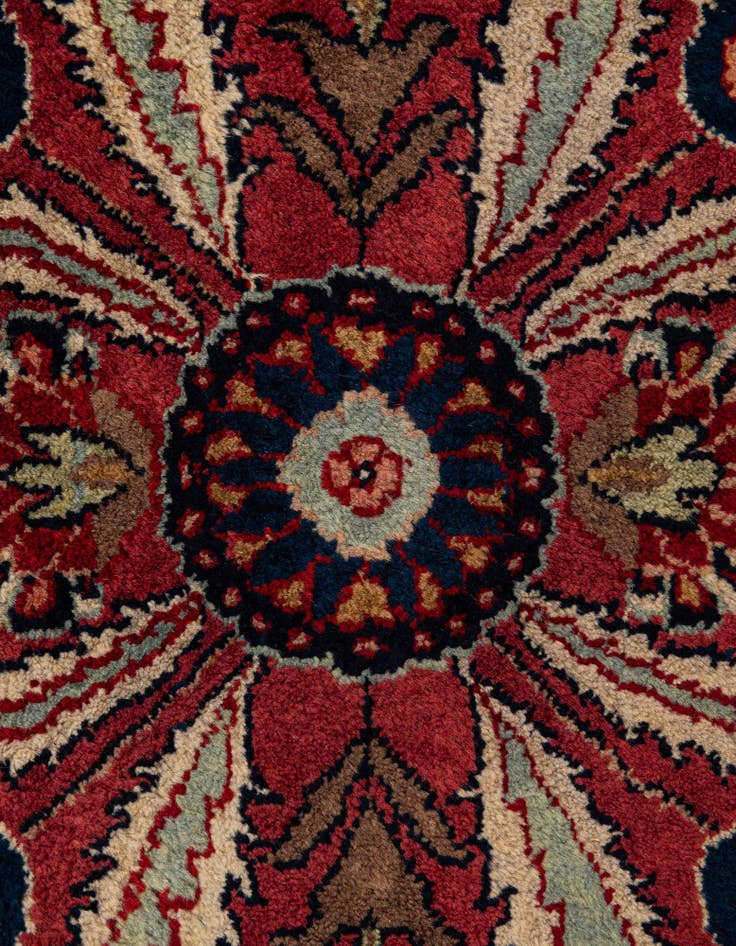 Detail image of  8' 2 x 10' 1  Hand Knotted Sarough Oriental Wool Rug