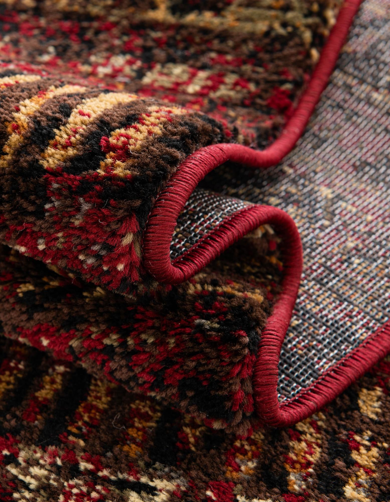  Custom Burgundy Saturn Rug