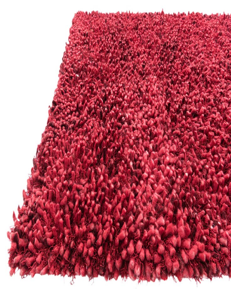 Detail image of  5' 1 x 6' 9  Hand Knotted Shag Rug