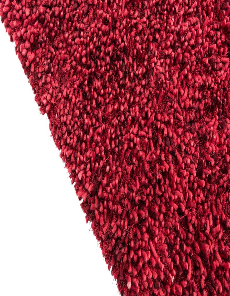 Detail image of  5' 1 x 6' 9  Hand Knotted Shag Rug