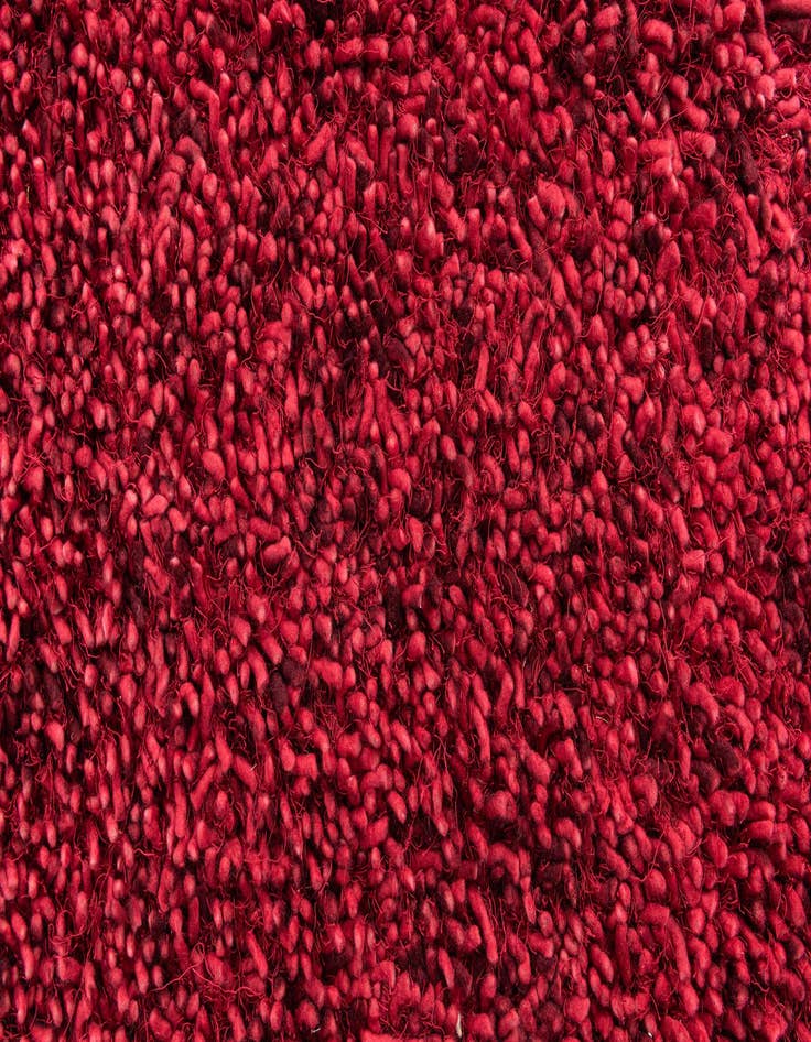 Detail image of  5' 1 x 6' 9  Hand Knotted Shag Rug