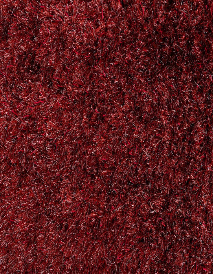 Detail image of  5' x 6' 6  Hand Knotted Solid Shag Rug