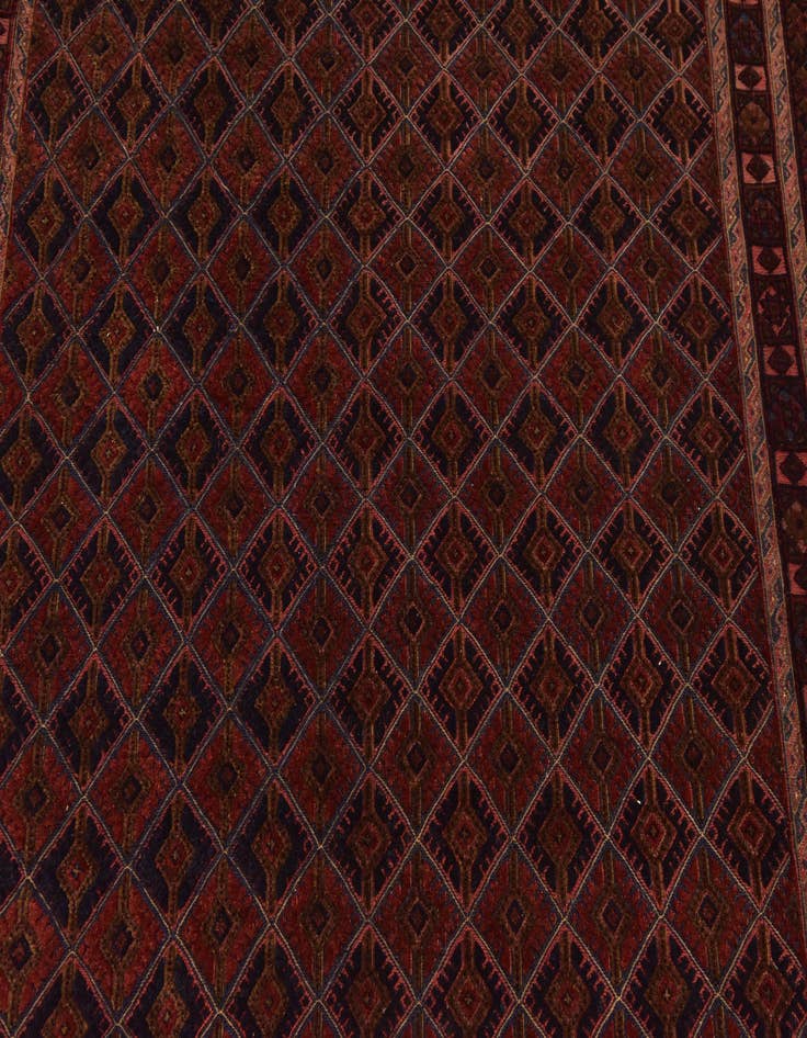 Detail image of  6' 7 x 9' 5  Hand Knotted Sumak Rug