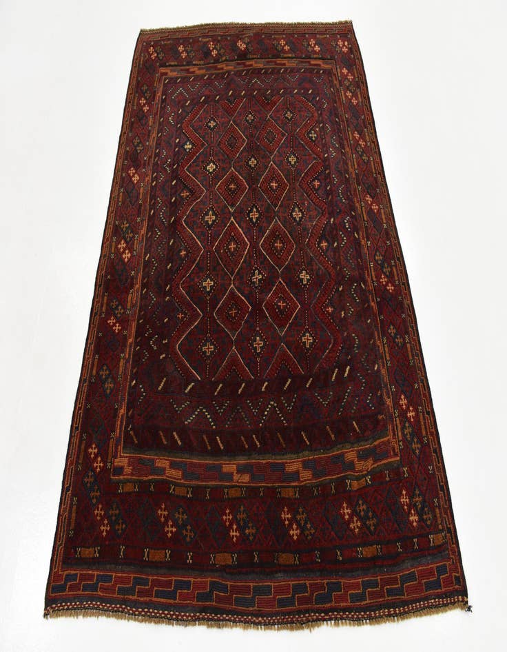 Detail image of  4' 10 x 6' 6  Hand Knotted Sumak Wool Rug