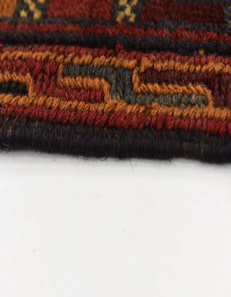 Detail image of  4' 10 x 6' 6  Hand Knotted Sumak Wool Rug