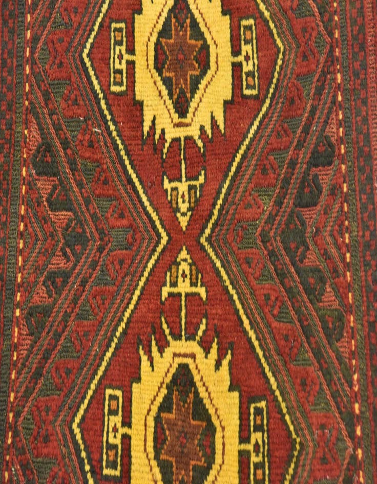 Detail image of  2' 10 x 4' 1  Hand Knotted Sumak Wool Rug