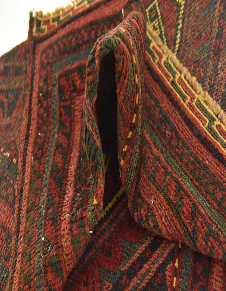 Detail image of  2' 10 x 4' 1  Hand Knotted Sumak Wool Rug