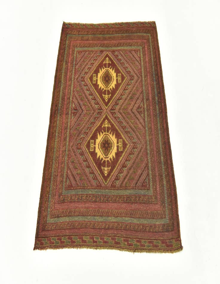 Detail image of  2' 9 x 3' 10  Hand Knotted Sumak Wool Rug