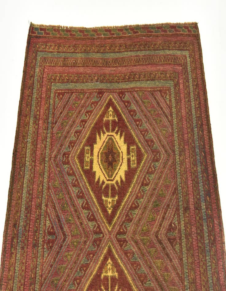 Detail image of  2' 9 x 3' 10  Hand Knotted Sumak Wool Rug