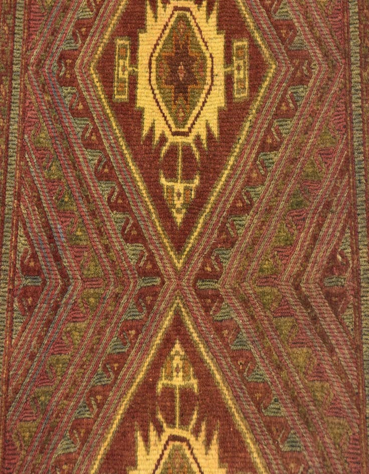 Detail image of  2' 9 x 3' 10  Hand Knotted Sumak Wool Rug