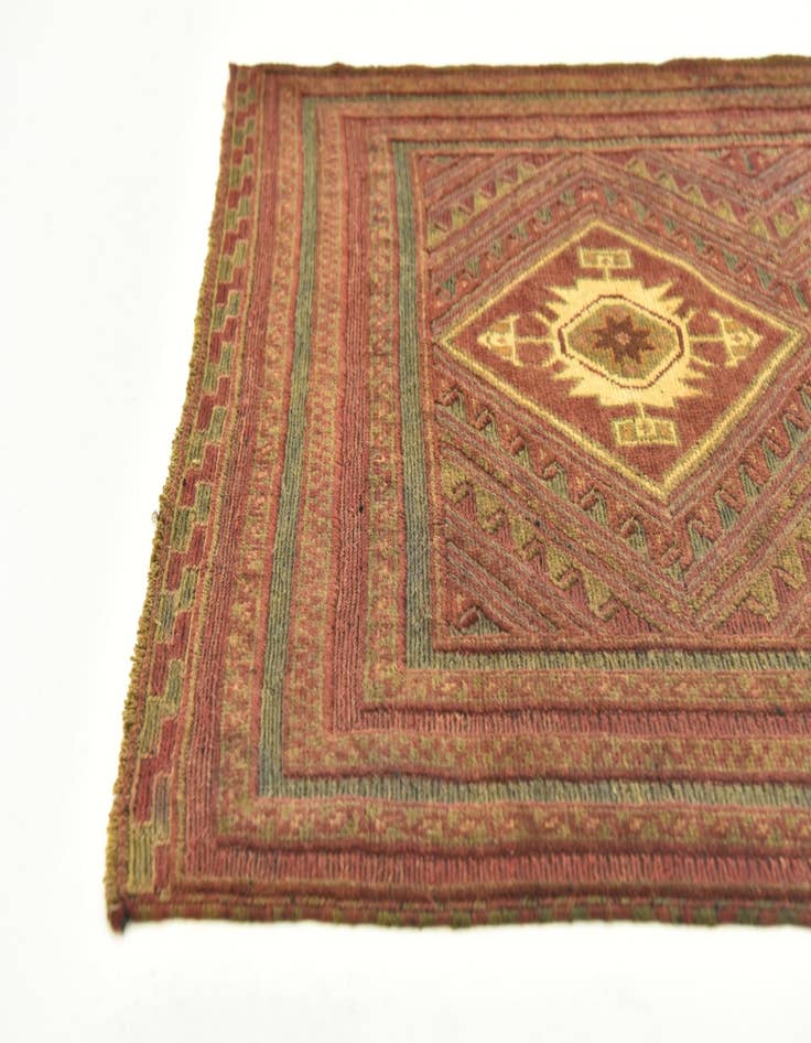 Detail image of  2' 9 x 3' 10  Hand Knotted Sumak Wool Rug