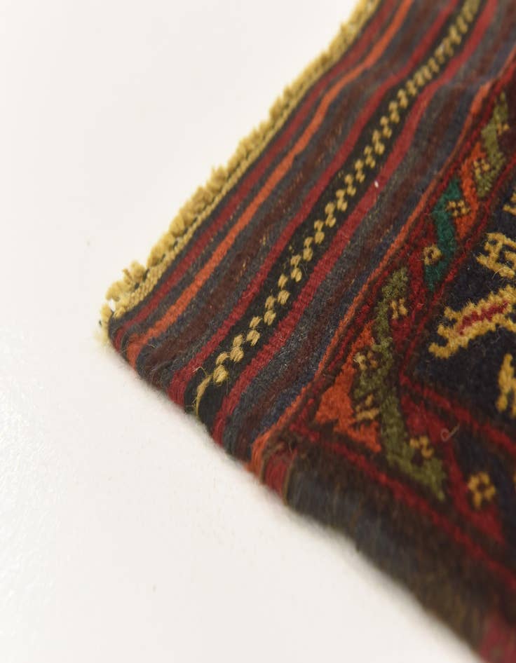 Detail image of  3' x 4' 10  Hand Knotted Sumak Wool Rug