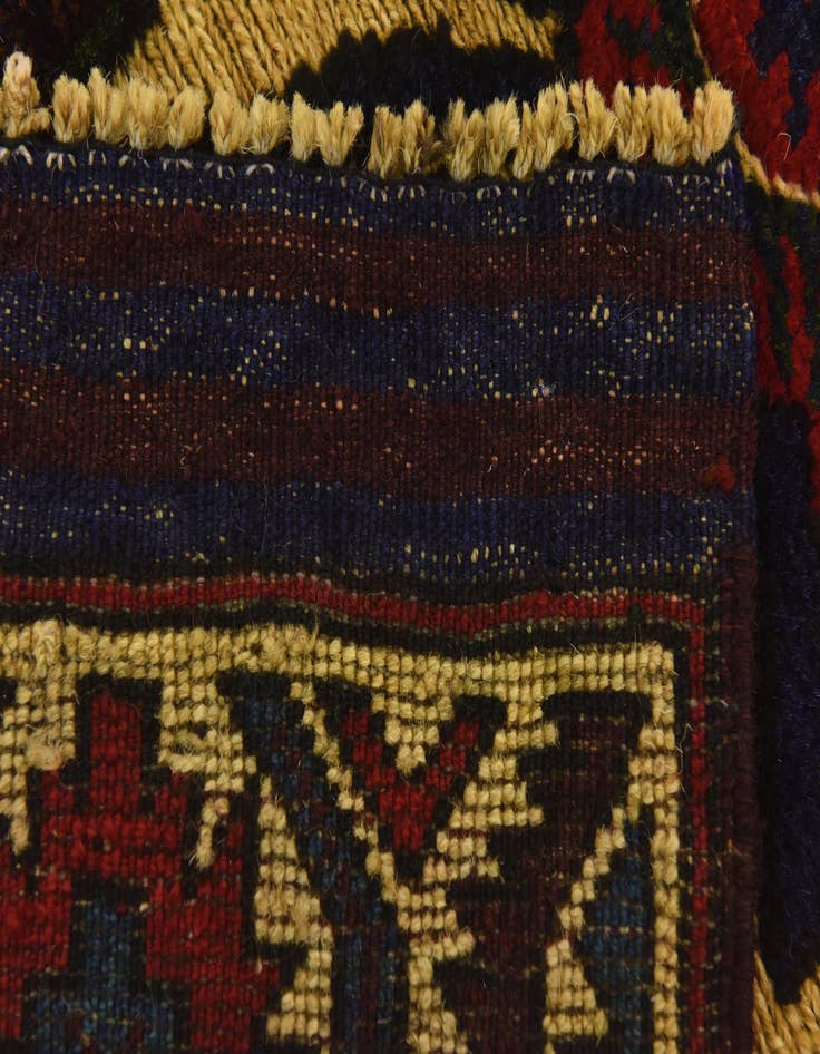 Detail image of  2' 9 x 4' 6  Hand Knotted Sumak Wool Rug