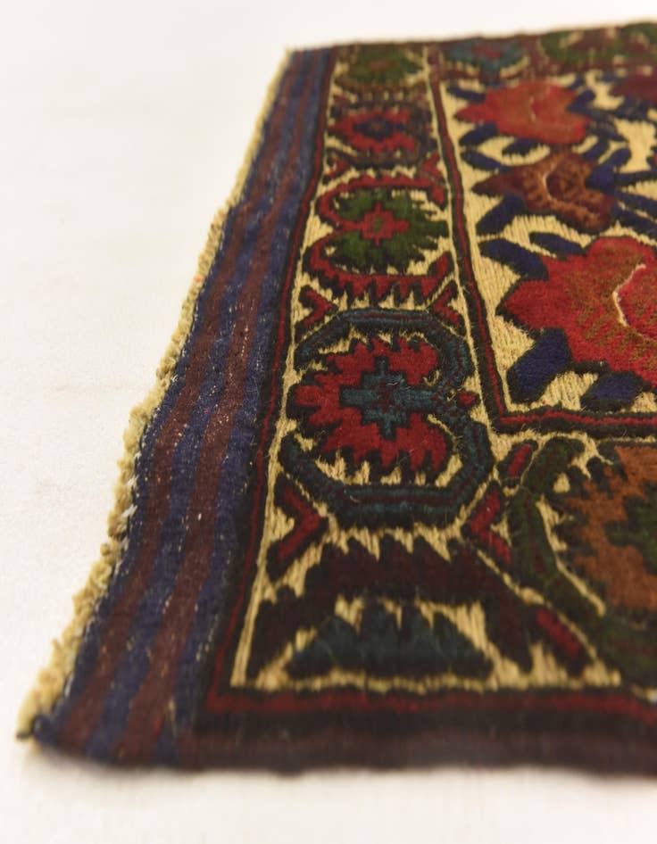 Detail image of  2' 9 x 4' 6  Hand Knotted Sumak Wool Rug