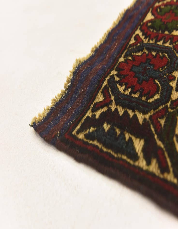 Detail image of  2' 9 x 4' 6  Hand Knotted Sumak Wool Rug