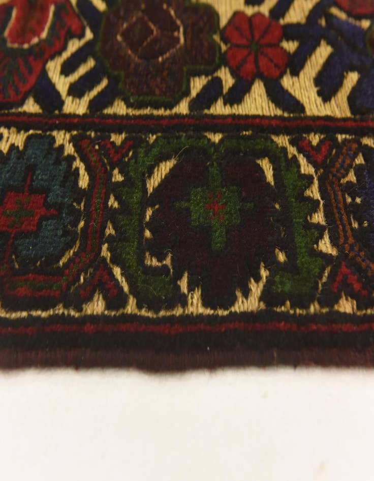 Detail image of  2' 9 x 4' 6  Hand Knotted Sumak Wool Rug