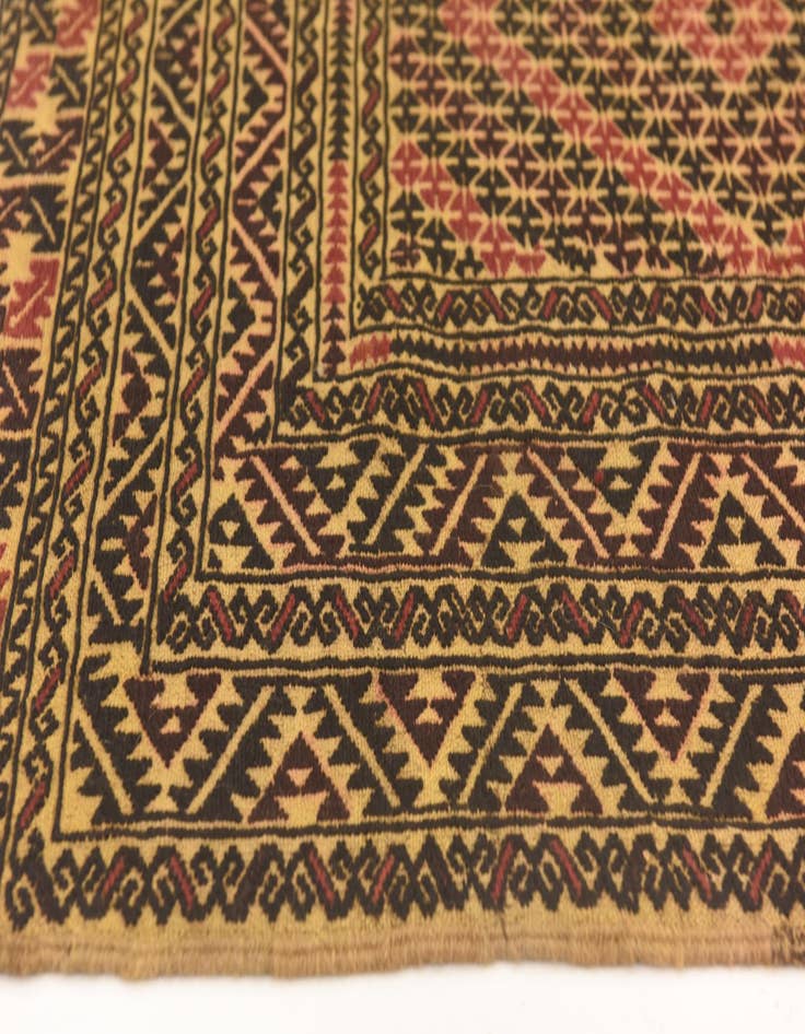 Detail image of  3' 9 x 6' 3  Hand Knotted Sumak Wool Rug