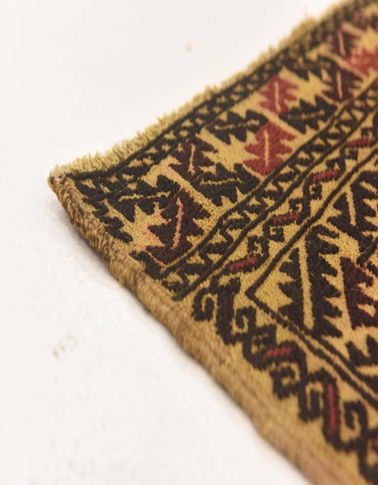 Detail image of  3' 9 x 6' 3  Hand Knotted Sumak Wool Rug