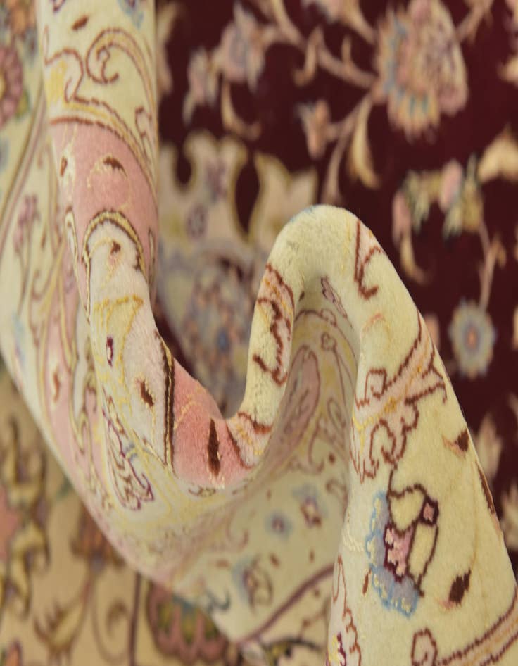 Detail image of  9' 9 x 13' 6  Hand Knotted Tabriz Persian Rug