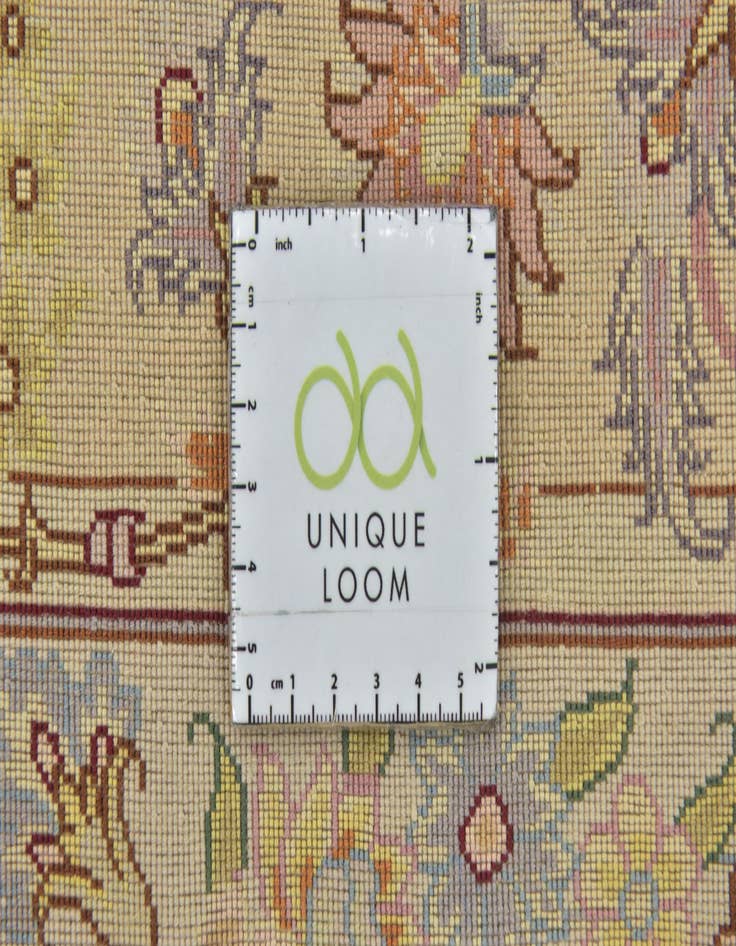 Detail image of  9' 9 x 13' 6  Hand Knotted Tabriz Persian Rug