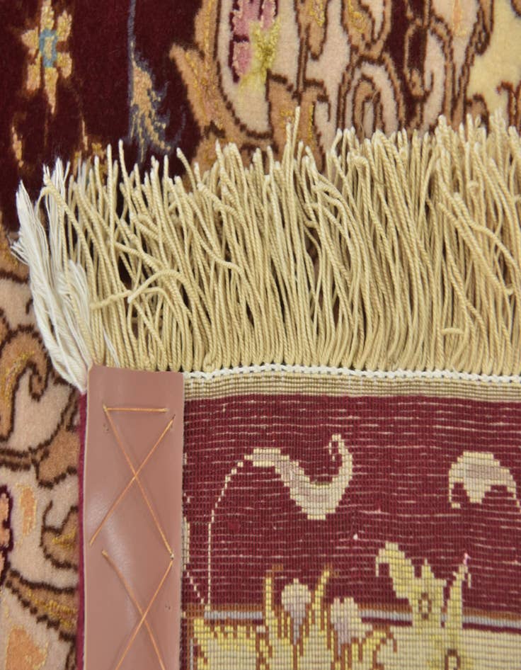 Detail image of  9' 9 x 13' 6  Hand Knotted Tabriz Persian Rug