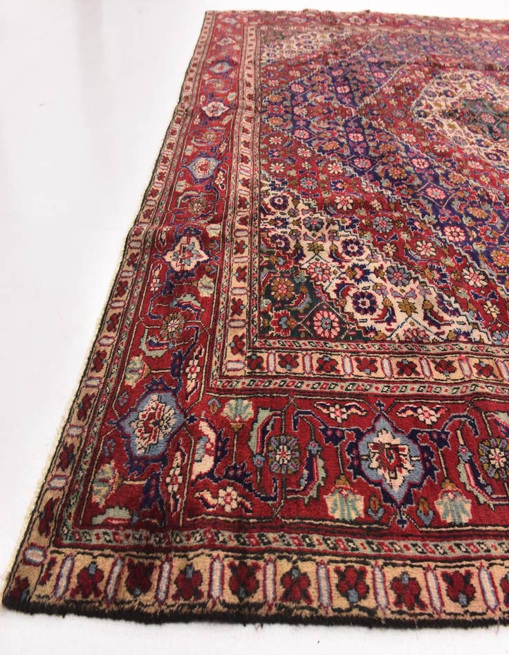 Detail image of  9' 10 x 12' 3  Hand Knotted Tabriz Persian Wool Rug