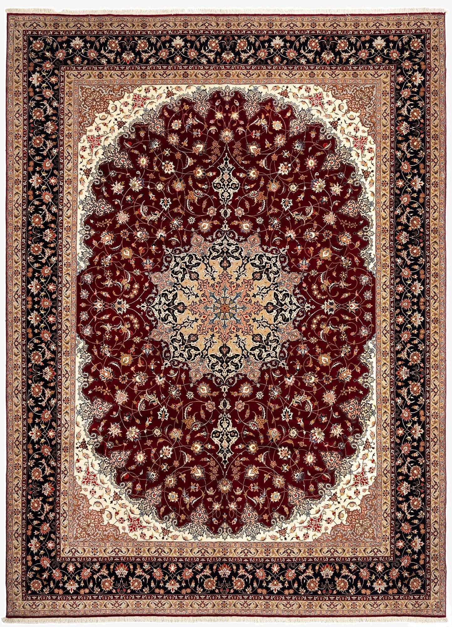  9' 10 x 13' 5 Tabriz Wool Rug