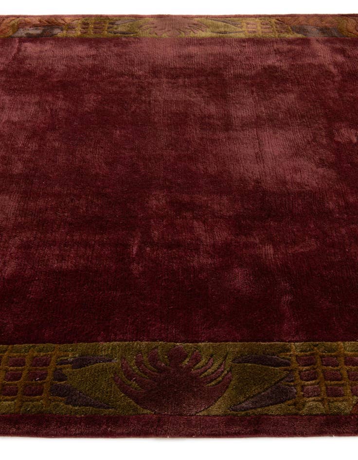 Detail image of  6' 8 x 8' 6  Hand Knotted Tibet Wool Rug