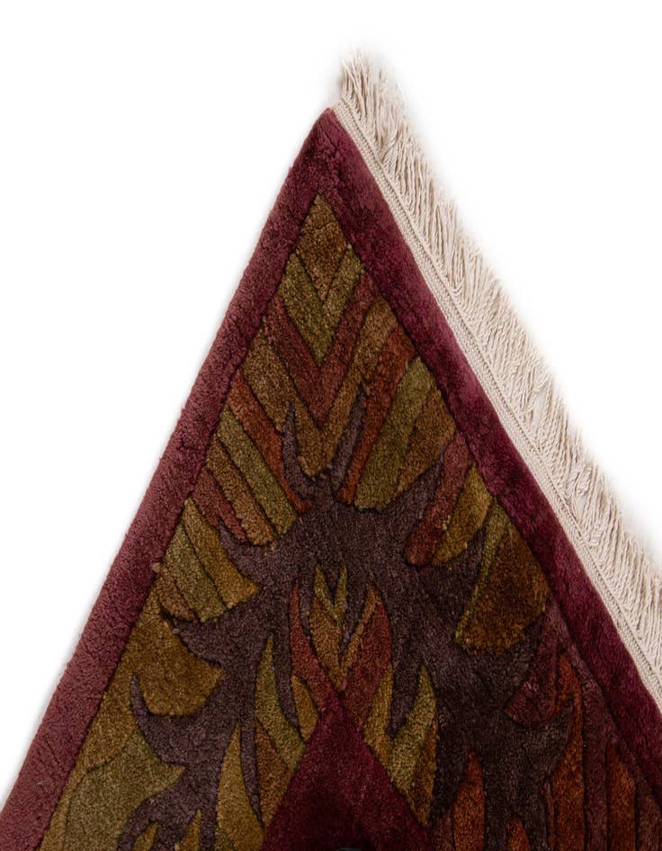 Detail image of  6' 8 x 8' 6  Hand Knotted Tibet Wool Rug