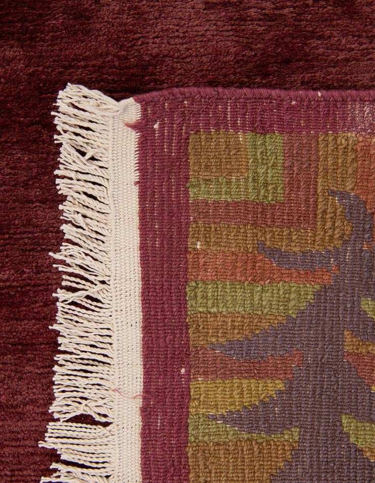 Detail image of  6' 8 x 8' 6  Hand Knotted Tibet Wool Rug
